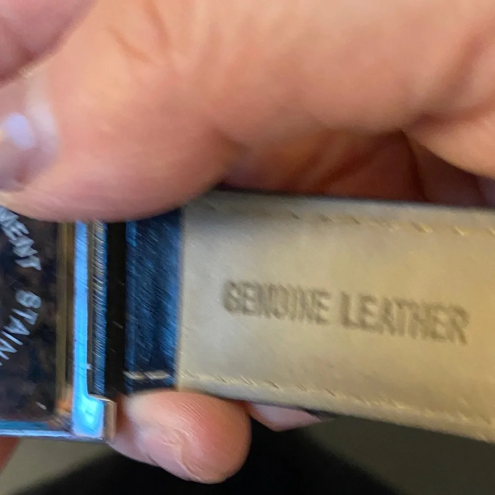 Black Leather Watch with Initial C